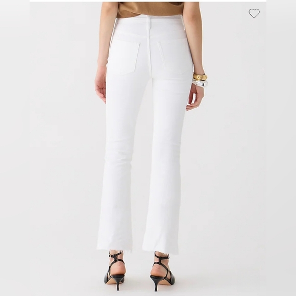 J. Crew 9" demi-boot crop jean in white wash - Best Seller - Picture 3 of 8
